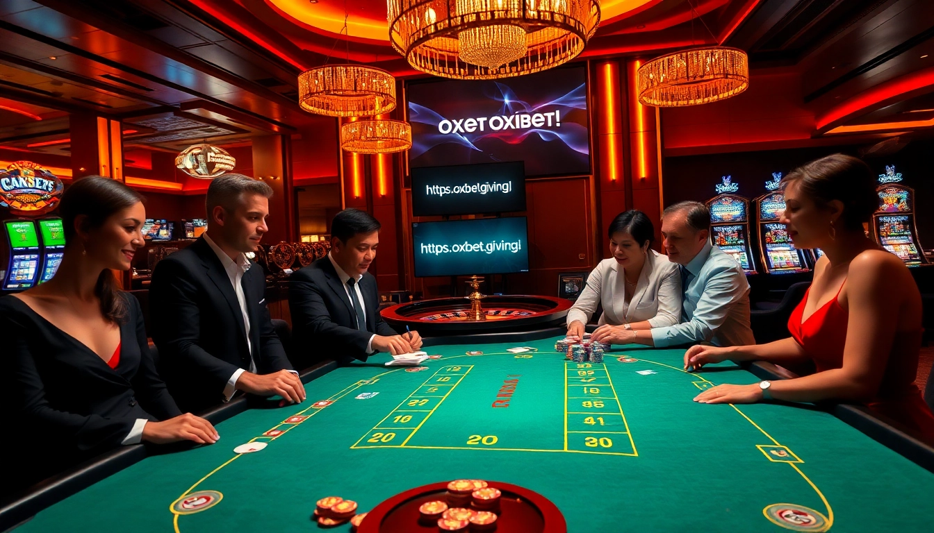 Experience luxury gambling at https://oxbet.giving/ with vibrant casino tables and professional players.