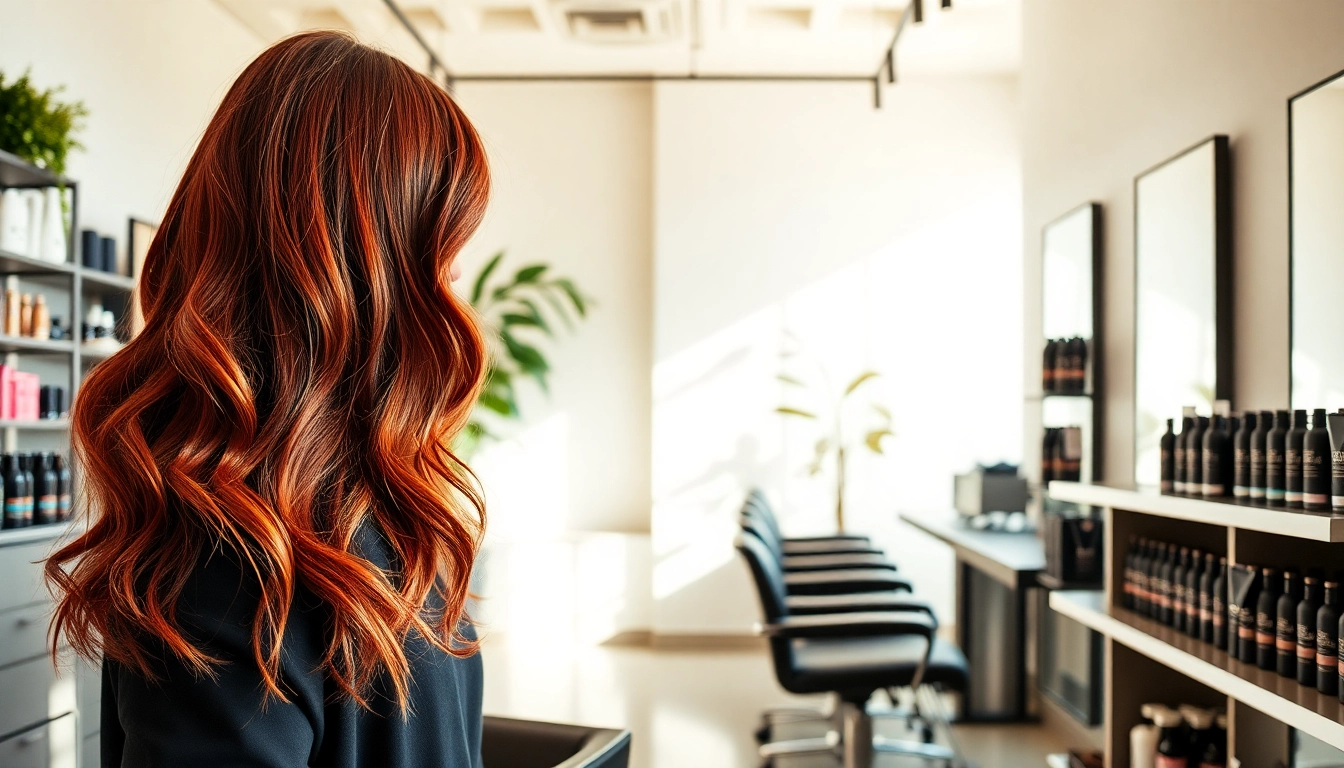 Best hair salon San Diego showcasing vibrant hues in a modern salon environment.